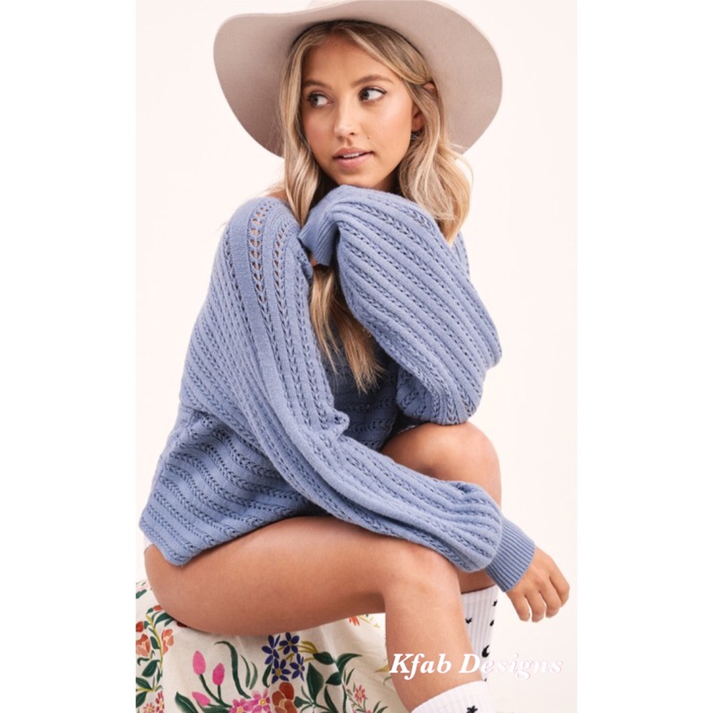 ❤️LAST 1!  Boat Neck On/Off Shoulder Sweater! - Picture 2 of 8